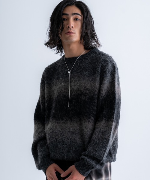 Wool blend gradation knit / ウールブレンドグラデーションニット