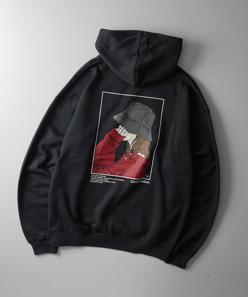 セール】イラストバックプリント / ワンポイント刺繍 ビッグシルエット