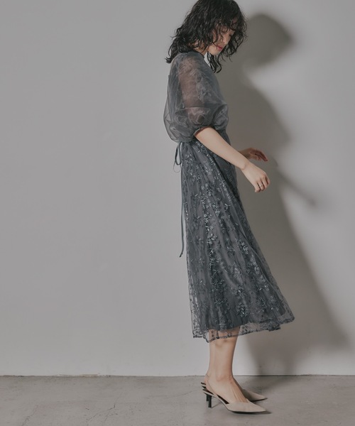 niana（ニアナ）の「【低身長用サイズあり】オーガンジーパフスリーブ