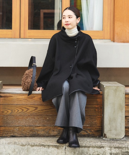 セール】パイピング ポンチョ風 コート（ポンチョ）｜BEAMS HEART