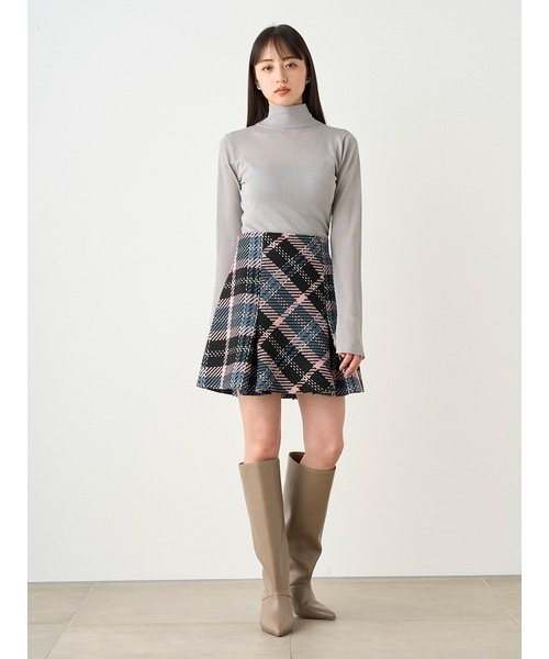 SNIDEL（スナイデル）の「ロービングチェックミニスカート（スカート