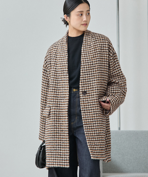 セール】《追加》SUPER140S/GIOLICA コクーンコート（ノーカラーコート