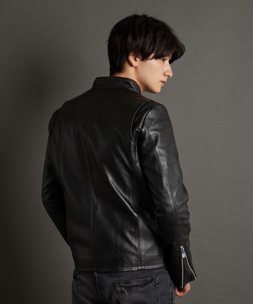 セール】WEB限定 JE LAMB LEATHER SINGLE RIDERS JE22.20/ラムレザー