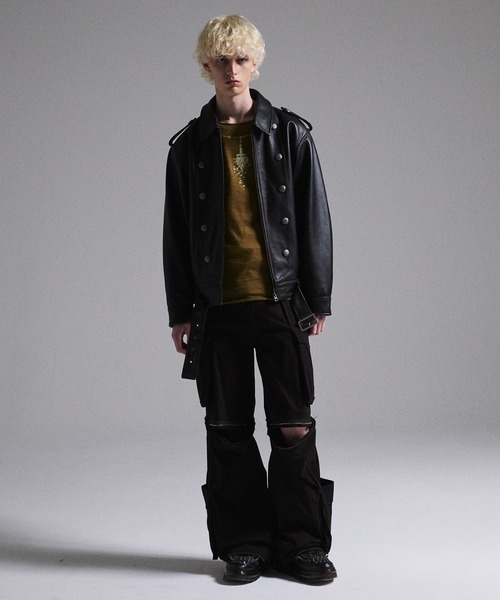 GRANCY】Print Design Sheer Knit / プリントデザインシアーニット