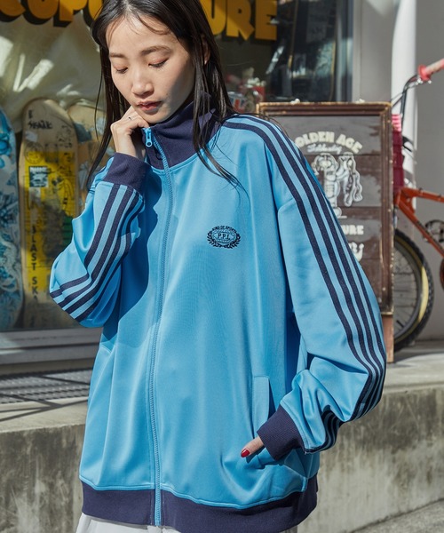 エンブレム刺繍サイドライントラックジャケット（ジャージ）｜MONO