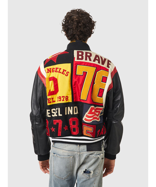 DIESEL（ディーゼル）の「メンズ レザージャケット リラックスフィット