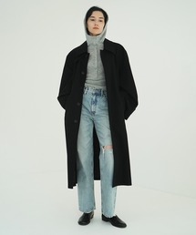 CLANE（クラネ）の「UP NECK OVER DOUBLE COAT（ステンカラーコート