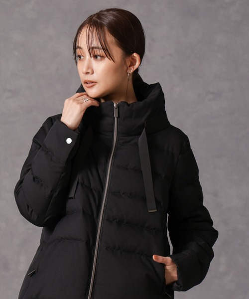 西川ダウン(R)」サージスタンドカラーショートダウン（ダウン