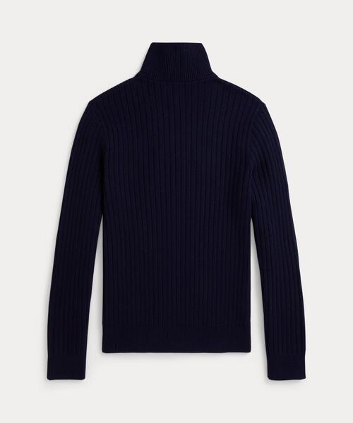 リブニット ウールコットン セーター（ニット/セーター）｜POLO RALPH