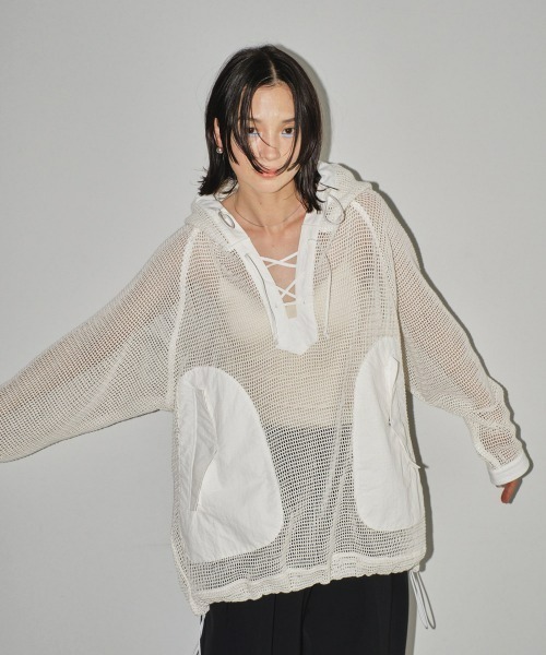 TODAYFUL（トゥデイフル）の「メッシュアノラックパーカー（パーカー