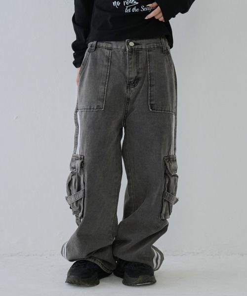 セール】【 cunii 】 Y2K ポケット デニム（カーゴパンツ）｜Uenui