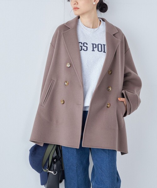 SHIPS（シップス）の「ハミルトン ウール リバー ミディ コート