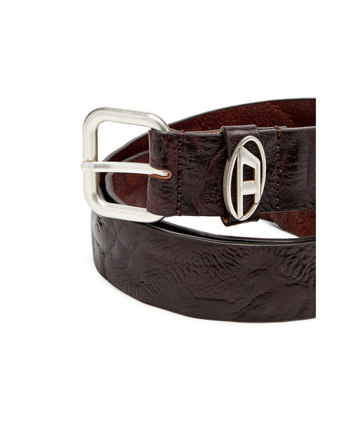 メンズ レザーベルト B-1DR OVAL D LOOP（ベルト）｜DIESEL