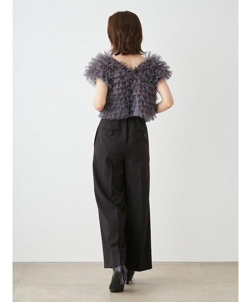 SNIDEL（スナイデル）の「チュールボレロセットオールインワン