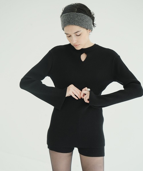 セール】W FACE KNIT MINI ONEPIECE（ワンピース）｜CLANE（クラネ）の