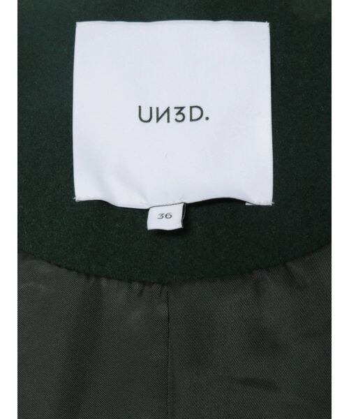 UN3D.（アンスリード）の「ノーカラーカフスコート（ノーカラーコート
