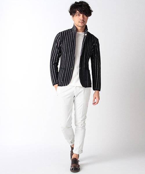 LARDINI（ラルディーニ）の「◇LARDINI / パイル ストライプジャケット