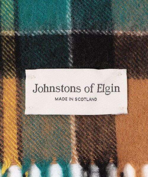 Johnstons of Elgin カシミヤ タータンチェックマフラー（マフラー