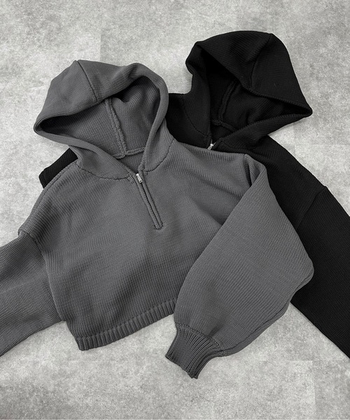 jiasecond.（ジアセカンド）の「【jiasecond.】ハーフジップクロップド