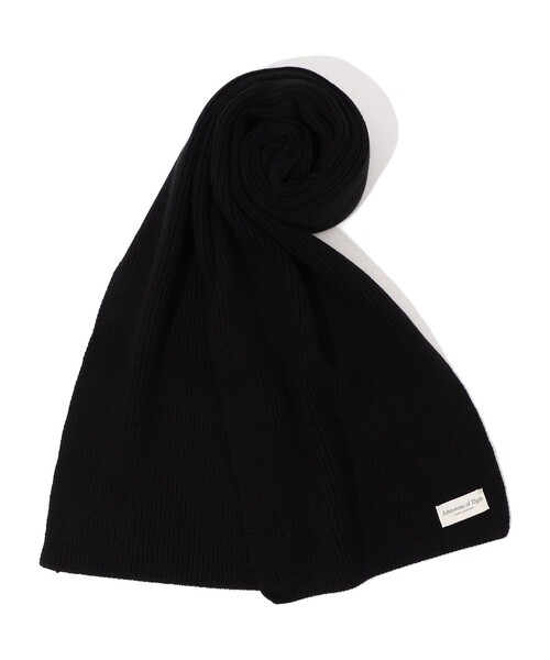 Johnstons of Elgin カシミヤ リブニットマフラー（マフラー
