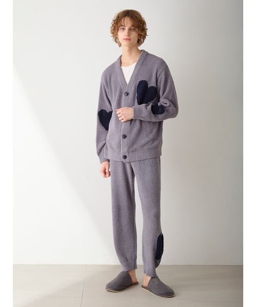 セール】【ONLINE限定】【UNISEX】ハートジャガードカーディガン