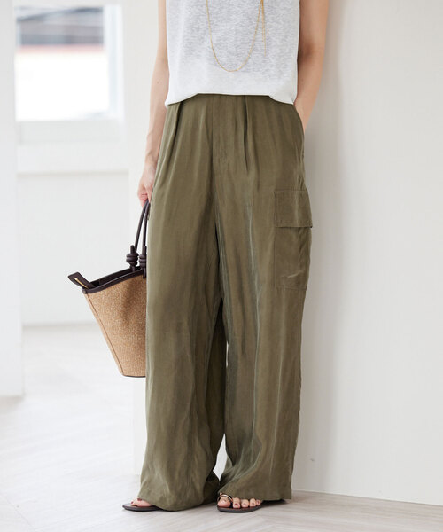 キュプラ カーゴパンツ（カーゴパンツ）｜SLOBE IENA（スローブイエナ