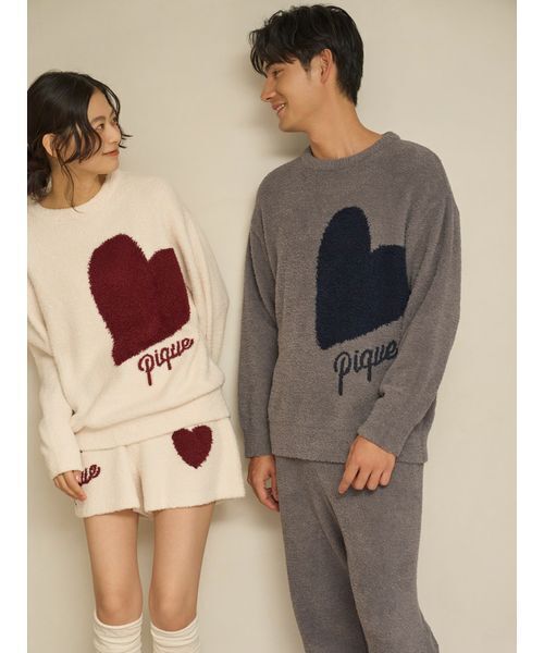 セール】【ONLINE限定】ハートジャガードプルオーバー＆ショートパンツ