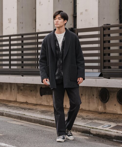 EDIFICE（エディフィス）の「ブランケットリバー ショールカラーハーフ