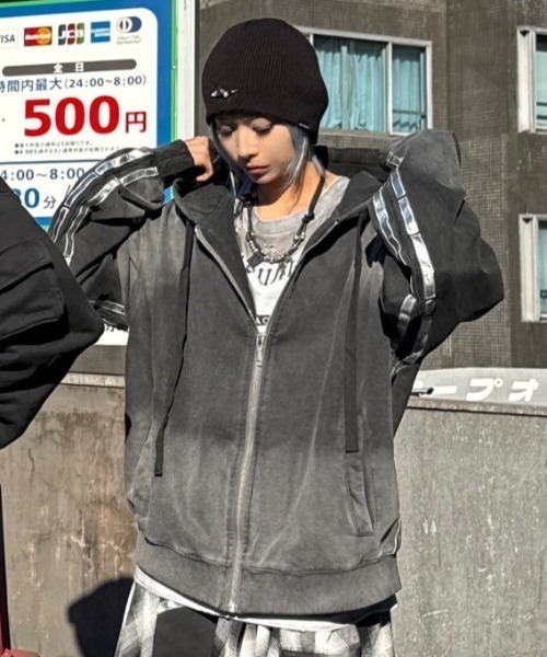 セール】【RACER WORLDWIDE】Faded Metallic Track Hoodie