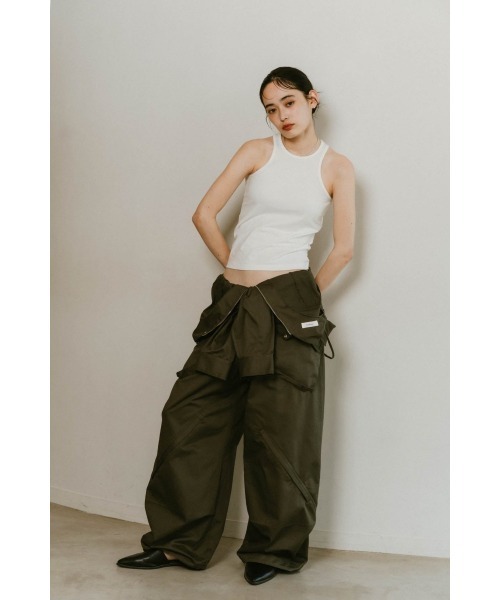 2way front cross all in one（サロペット/オーバーオール）｜Knuth