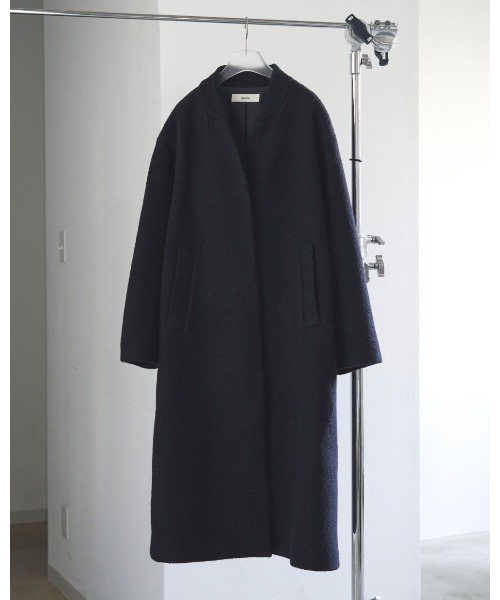 セール】anuke Collarless Cocoon Coat 62520003（ブルゾン）｜anuke