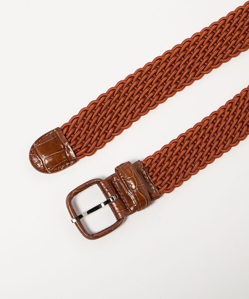 別注】＜L'AIGLON＞クロコ エラスティックベルト（ベルト）｜UNITED