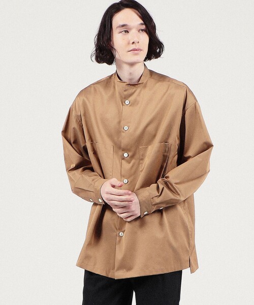 caban（キャバン）の「□CABaN コットンシャンブレー ビッグシャツ