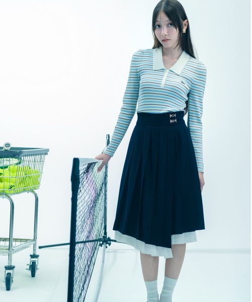 セール】プリーツレイヤードミディスカート（スカート）｜SNIDEL