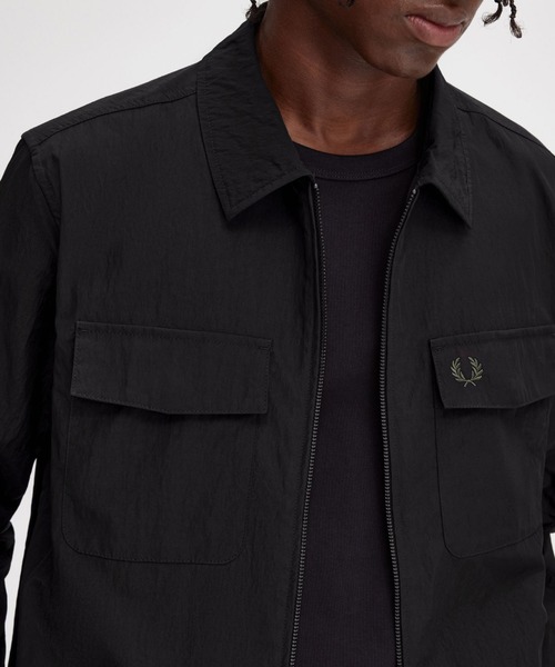 セール】Zip Overshirt／ジップアップオーバーシャツジャケット