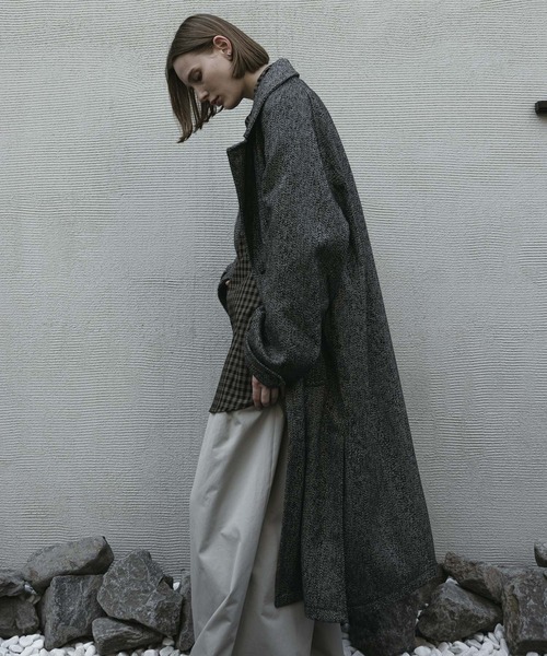 セール】WOOL OVERSIZE LONG COAT (3way) / ウールオーバーサイズ