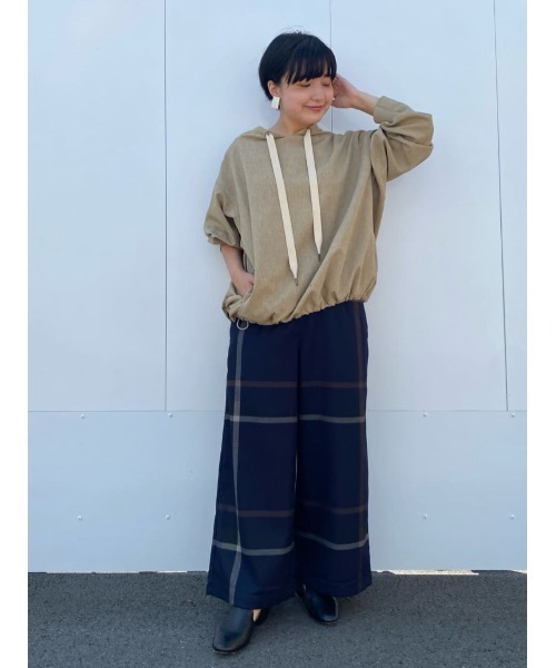 BEARDSLEY（ビアズリー）の「チェックウエストリブパンツ（その他