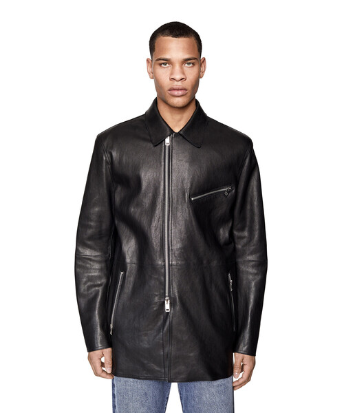 DIESEL（ディーゼル）の「メンズ レザージャケット ラムレザー