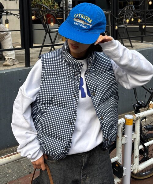 セール】【UNISEX】ギンガムチェック中綿ベスト（ベスト）｜CIAOPANIC