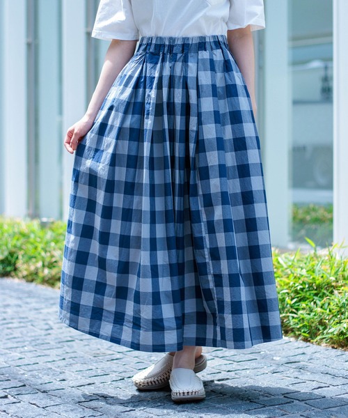 D.M.G / ディーエムジー ] タイプライターBIGギンガムチェック マキシ