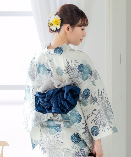 レディース しわ兵児帯 単品 KIMONOMACHI オリジナル浴衣帯 兵児帯