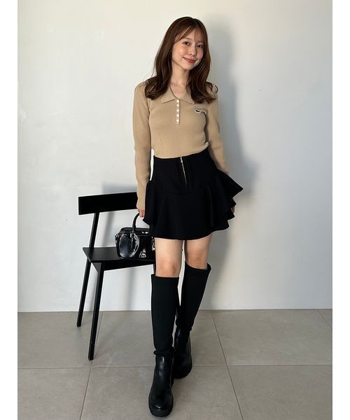 セール】LACOSTE/ポロリブニット（ニット/セーター）｜SNIDEL