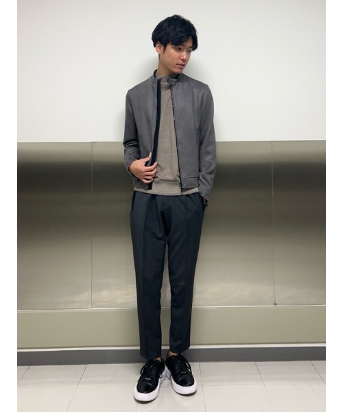 AOURE（アウール）の「ポンチスェード シングルライダースジャケット