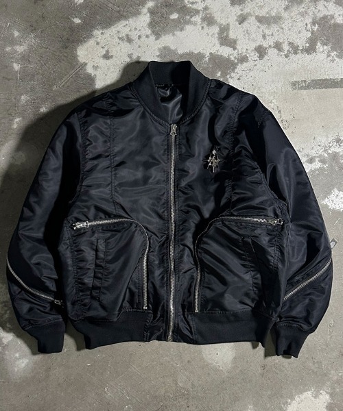 A'GEM/9 × .kom 『A'GEM/9/エージェムナイン』フード着脱MA-1フライト