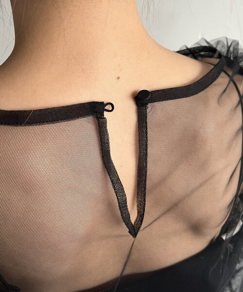 セール】【オケージョン】【サイズ展開あり】チュールフリルベロア