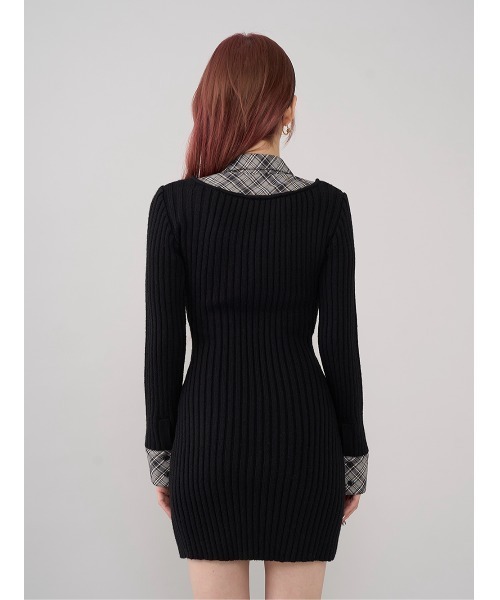 Darich（ダーリッチ）の「レイヤードライクニットミニワンピース