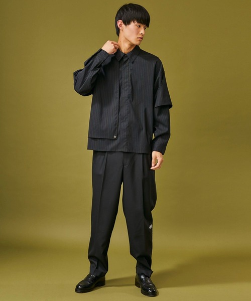 Jieda（ジエダ）の「【jieda】SILK STRIPE TRENCH SHIRT（シャツ