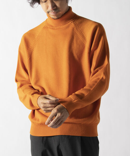 BATONER（バトナー）の「【BATONER】AGING WOOL RAGLAN SLEEVE TURTLE