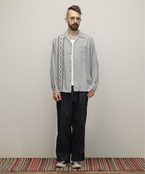 セール】Schott/ショット/BRAID LYOCELL LS SHIRT/ブレイド リヨセル