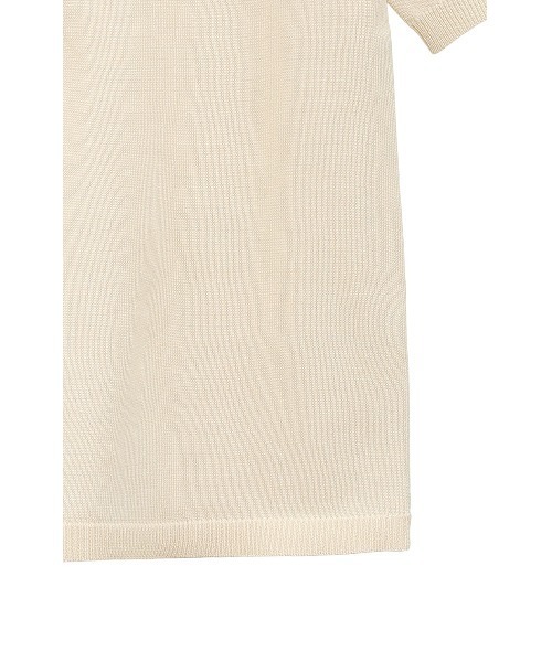 セール】SHOULDER PADS POLO KNIT TOPS（ニット/セーター）｜CLANE